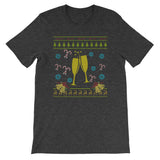 Christmas Wine Champagne Christmas Sweater Ugly Design