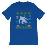 Merry Christmas Sweater Design Yeti Bigfoot Hunting