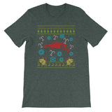 Race Car Christmas Ugly Sweater Design