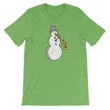 Funny Christmas Music Snowman Saxophone Player Saxophonist