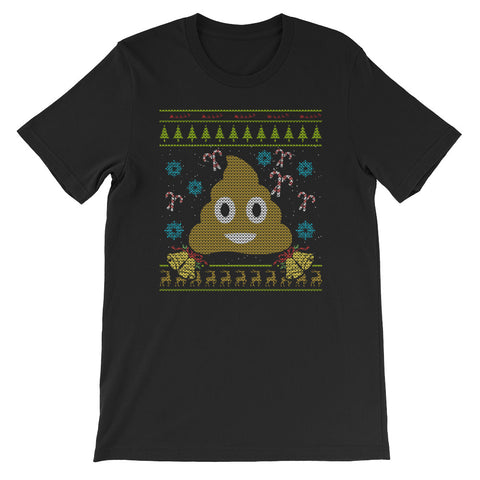 Poo Emoticon Christmas Ugly Design Funny Poop Ugly