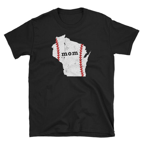Wisconsin Mom Baseball Shirts Softball Mom T Shirts