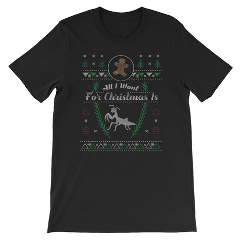 Pet Praying Mantis Christmas Ugly Design