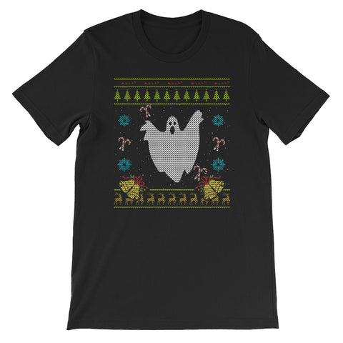 Paranormal Christmas Ugly Sweater Ghost Hunting Design