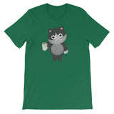 Funny Cat Drinking Eggnog Cat Lover