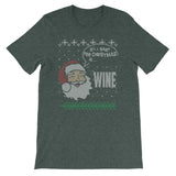 Funny Adult Christmas Ugly Sweater Design Wine Lovers Gift
