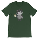 Funny Cat Drinking Eggnog Cat Lover