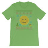 Blushing Emoticon Christmas Ugly Design Icon Smiley