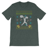 Weight Lifting Gym Christmas Ugly Sweater Design