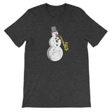 Funny Christmas Music Snowman Saxophone Player Saxophonist