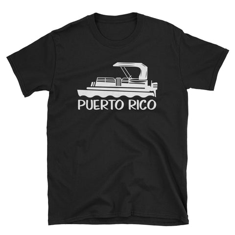 Pontoon Boat Gifts Womens Pontoon Puerto Rico Pontoon Boat Tshirt
