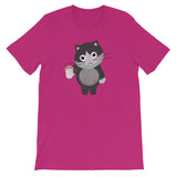 Funny Cat Drinking Eggnog Cat Lover
