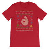 Ok Hand Sign Emoticon Icon Happy Christmas Ugly Design