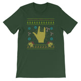 Rock Christmas Ugly Sweater Rock N Roll Music Design