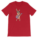 Funny Christmas Music Reindeer Bass Player Bassist Design