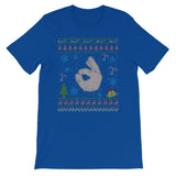 Ok Hand Sign Emoticon Icon Happy Christmas Ugly Design
