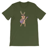 Funny Christmas Music Reindeer Bass Player Bassist Design