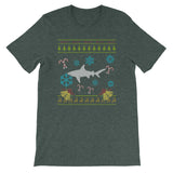 Funny Christmas Sweater Design Shark Christmas Sweater