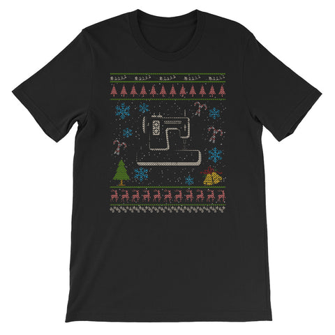 Sewing Machine Christmas Ugly Design Seamstress Grandma