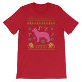 Pink Dog Christmas Ugly Sweater Design