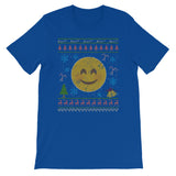 Blushing Emoticon Christmas Ugly Design Icon Smiley