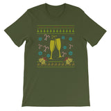 Christmas Wine Champagne Christmas Sweater Ugly Design