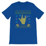 Rock Christmas Ugly Sweater Rock N Roll Music Design