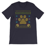 Animal Dog Pawprint Christmas Ugly Sweater Design