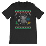 Eggnog Kitty Cat Ugly Christmas Sweater Design Cat Lover