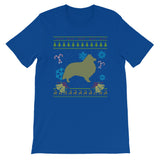 Shetland Sheepdog Design Ugly Sweater Christmas Design