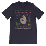Ok Hand Sign Emoticon Icon Happy Christmas Ugly Design
