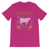 Pet Cow Mini Cow Ugly Christmas Sweater Design