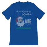 Funny Adult Christmas Ugly Sweater Design Wine Lovers Gift