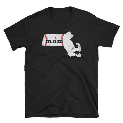 Massachusettes Mom Baseball T Shirts Softball Mom Shirts