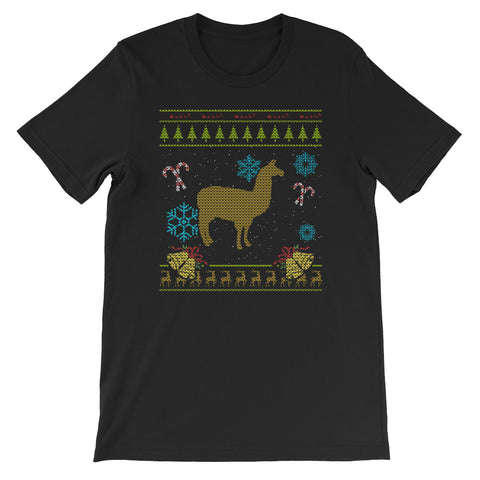 Alpaca Christmas Sweater Design Vet Tech Veterinarian