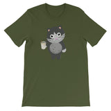 Funny Cat Drinking Eggnog Cat Lover