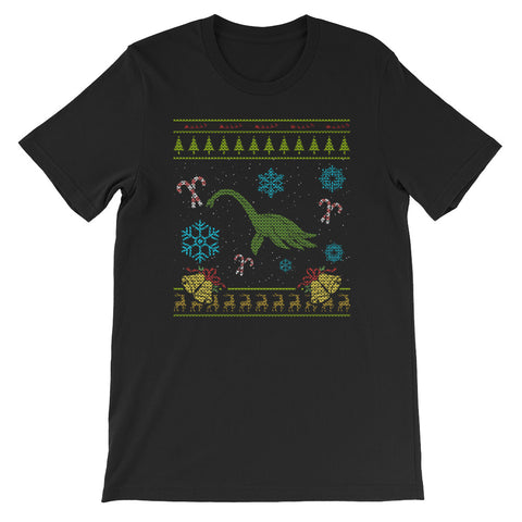 Sweater Christmas Design Loch Ness Monster Design