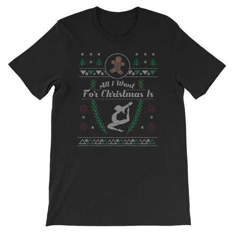 Gymnastics Christmas Ugly Gymnast Design