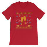 Christmas Wine Champagne Christmas Sweater Ugly Design