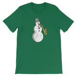 Funny Christmas Music Snowman Saxophone Player Saxophonist