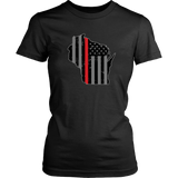 Wisconsin Firefighter Thin Red Line - Shoppzee