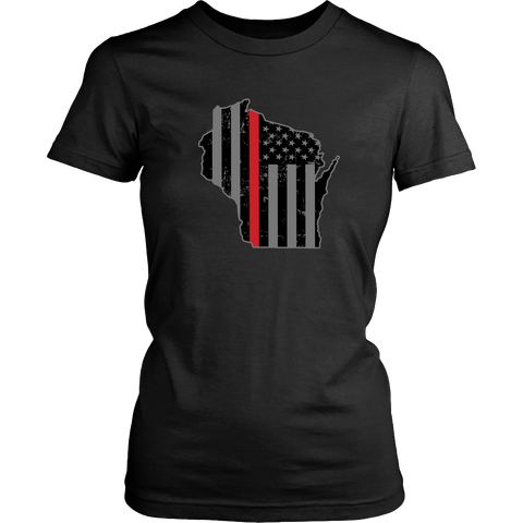 Wisconsin Firefighter Thin Red Line - Shoppzee