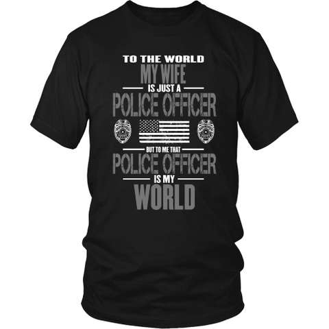 Wife Police Officer (frontside design only) - Shoppzee