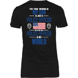 Police Son (front and back design+Blue Flag on Front)