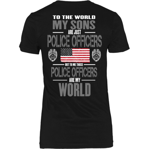 Police Officer Sons (Plural and backside design only)