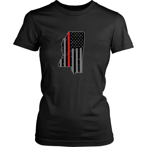 Mississippi Firefighter Thin Red Line