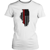 Illinois Firefighter Thin Red Line