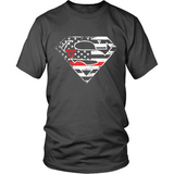 Firefighter Thin Red Line American Hero Maltese Cross