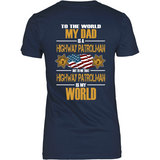 Dad Highway Patrolman (backside design) - Shoppzee