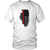 Illinois Firefighter Thin Red Line